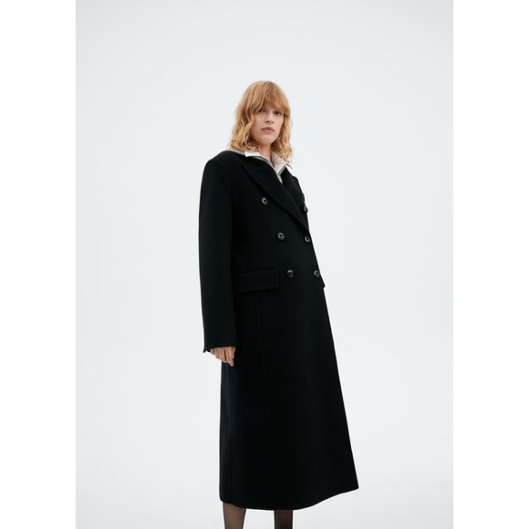 Mango MaryKate Double-Breasted Wool Coat NWT - Picture 2 of 15
